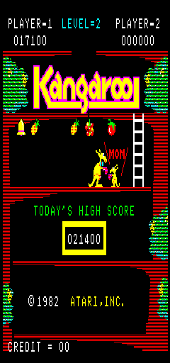 Kangaroo (Atari) Title Screen